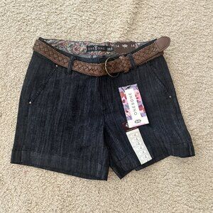 New One5One Denim shorts with belt size 4